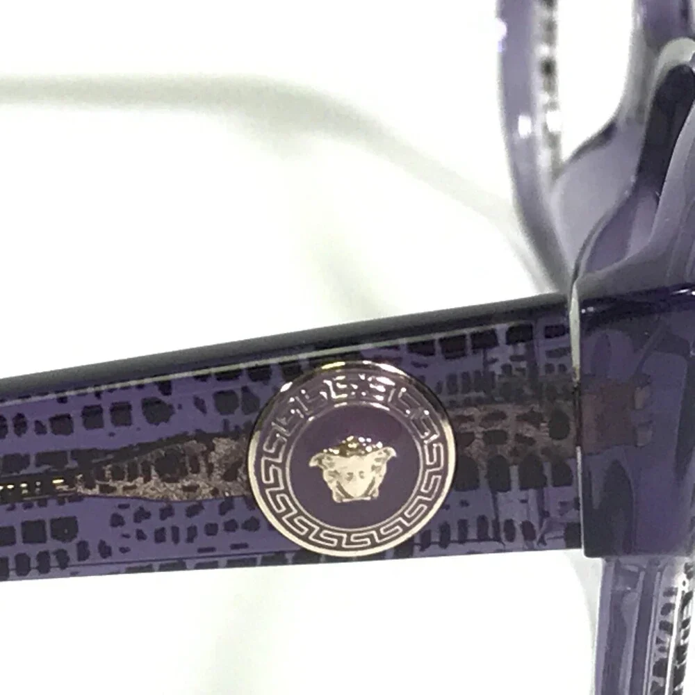 Versace Eyeglasses Frames MOD.3172 5000 Clear Speckled Purple Medusa 54-16-135